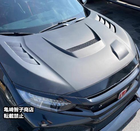 ホンダ シビック Fk8 JS Racing カーボンボンネット ジェイズ