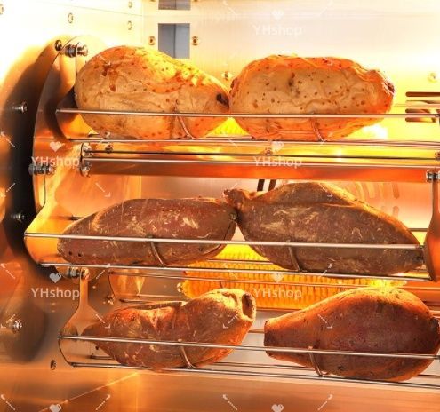 40-250℃温度調整 屋台ガス卓上自動電気オーブンストーブ焼き芋コーンポテトマシン