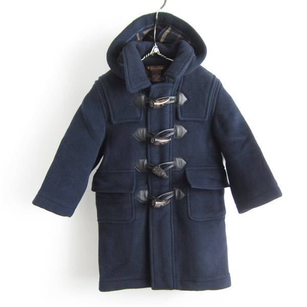 子供服 ブルックスブラザーズ ダッフルコート 紺系 キッズ ジップ×トグルボタン Brooks Brothers 古着 D140-18-0053ZV
