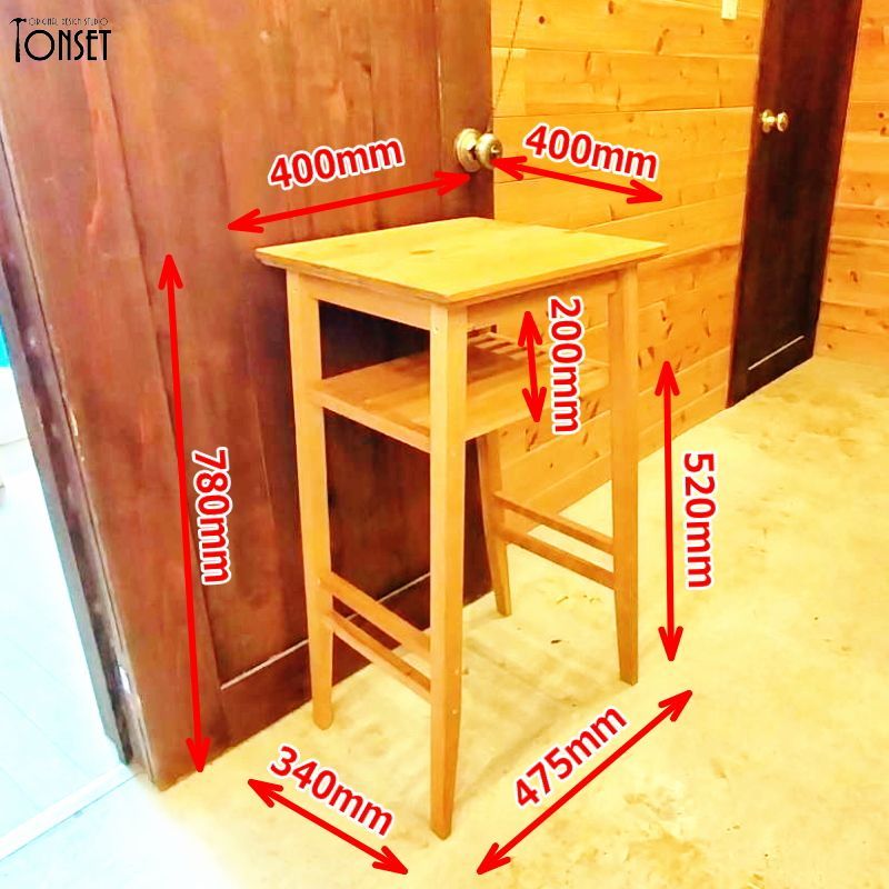昔あったような電話台オシャレバージョン オークcol.ファックス台