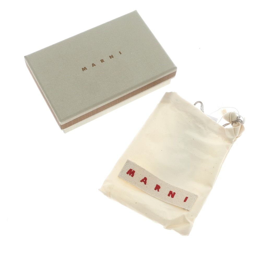 【中古】マルニ MARNI レザー コインポケット付き 三つ折り財布 マルチカラー【レディース】