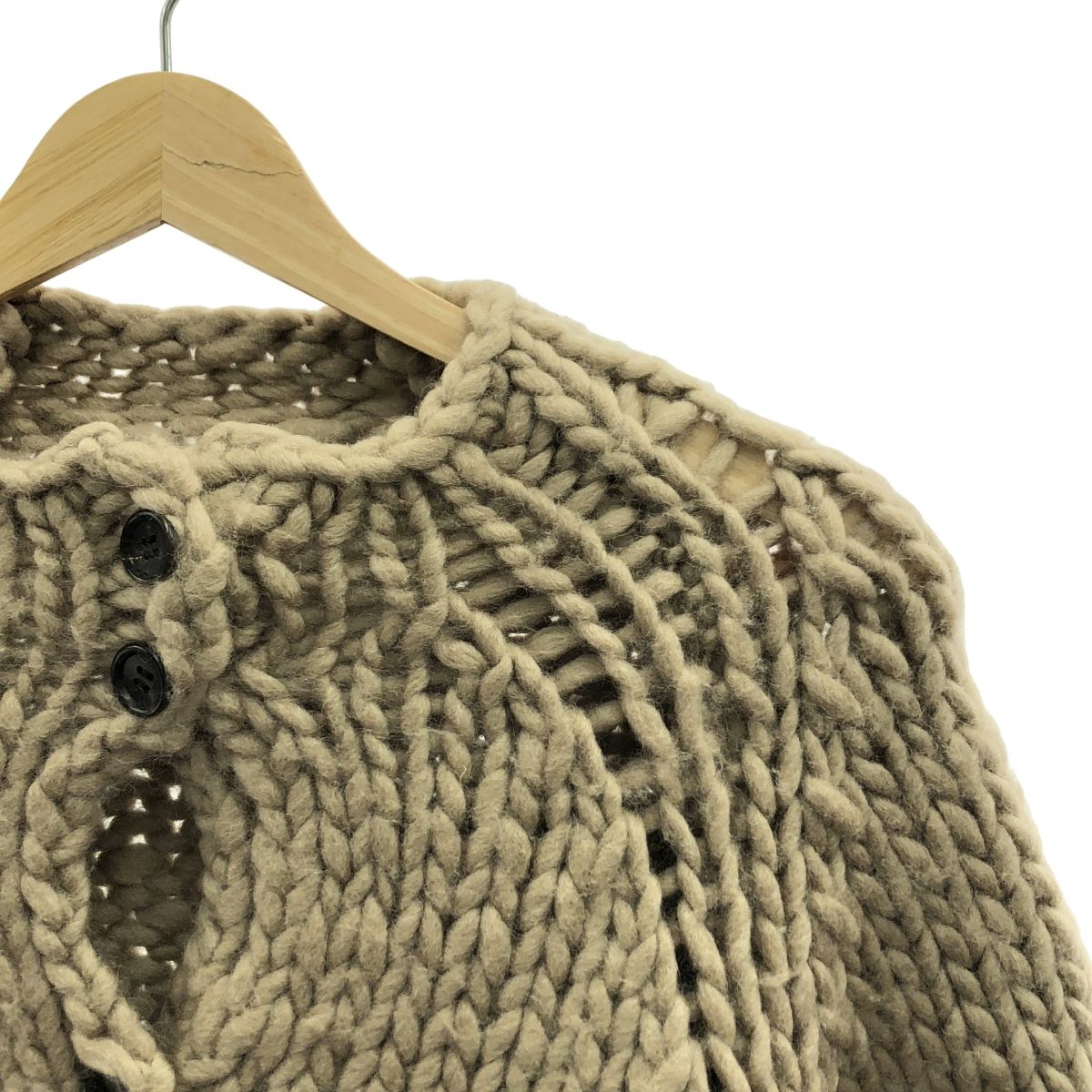 NOWOS / ノーウォス | roving knit cardigan / ウール ニット  