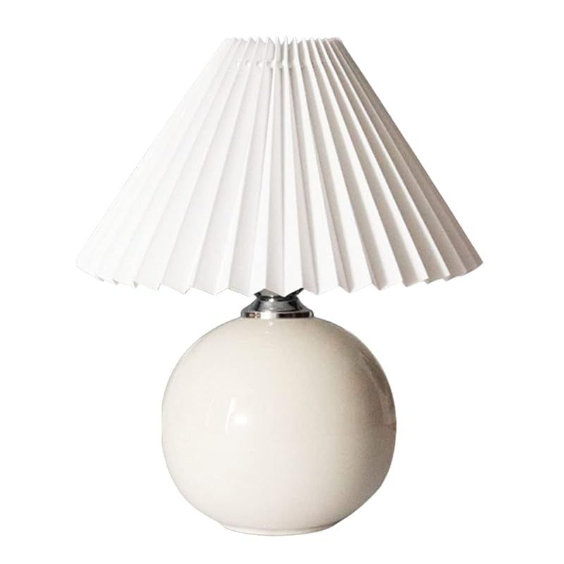 GOLWIS プリーツ シェードランプ LED ライト 韓国 テーブルライト 北欧 卓上ライト モダン テーブルランプ アンティーク ランプ フロアランプ インテリア 雑貨 間接照明 モダン 読書灯 授乳ライト リビング 寝室 ベッドサイド ハンドメ