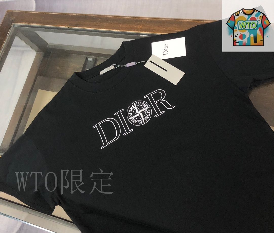 今日特価】Dior×Stone Island 2025 T シャツ（カップル向け）-3