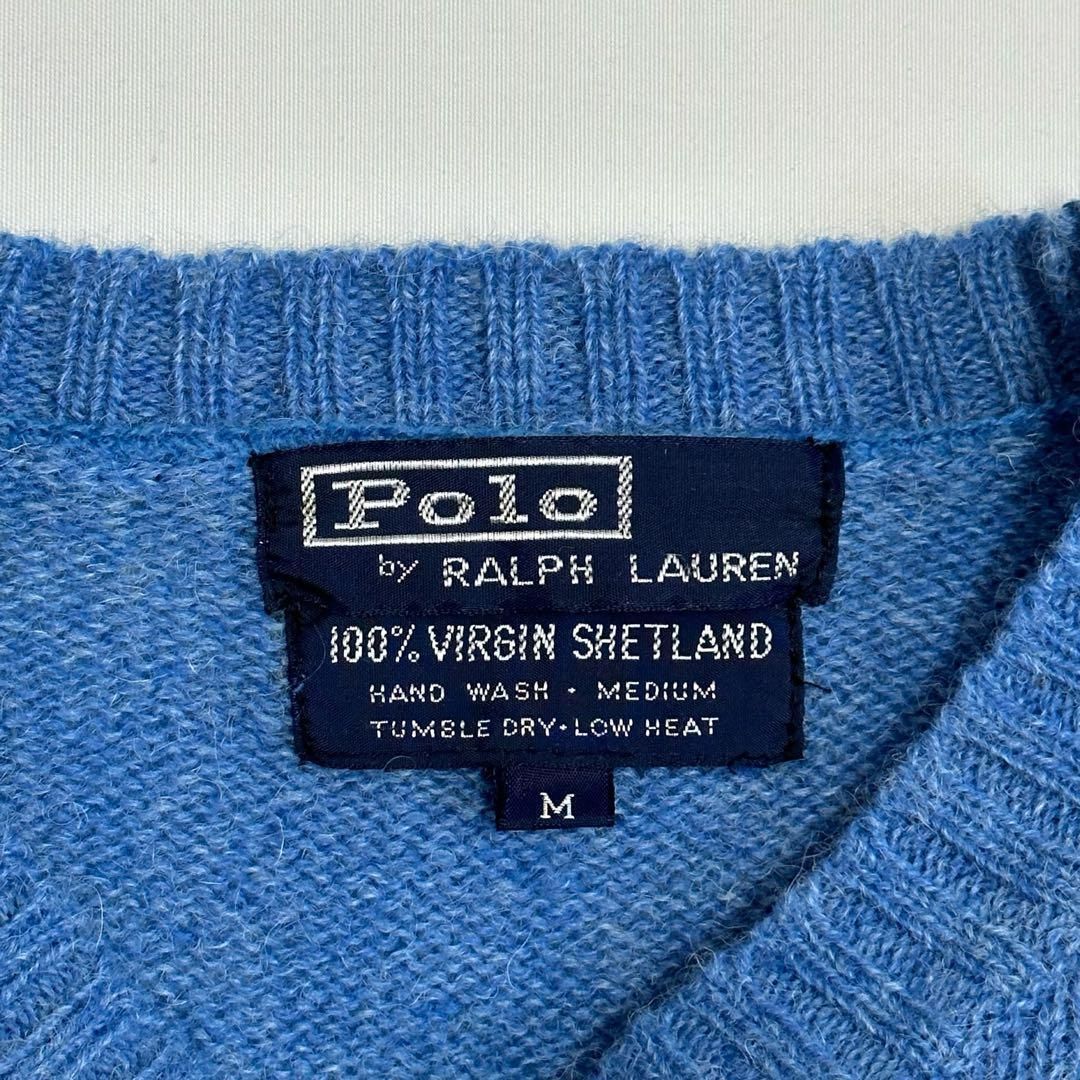 レア 70s 大文字タグ ポロバイラルフローレン シェットランドセーター
