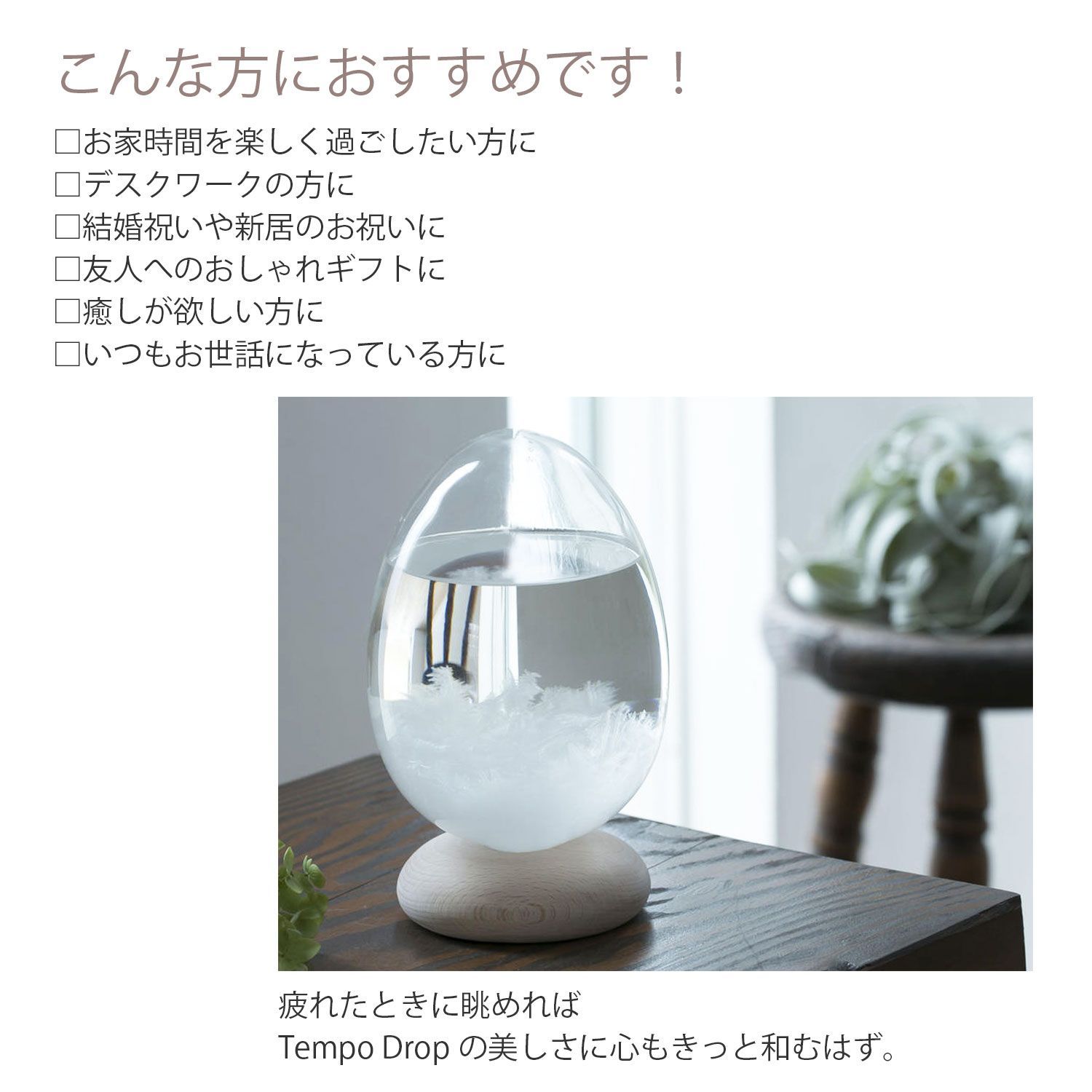 テンポパルス 卵型のインテリア