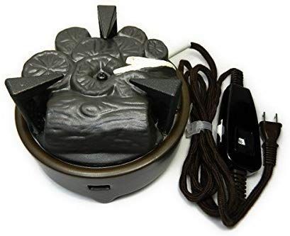 茶道具 遠赤外線 炭型 電熱器 風炉用 電気炭 YU-001-3P 強 500W | 弱 200W | 切 ３段階 切替スイッチ付 裏千家用