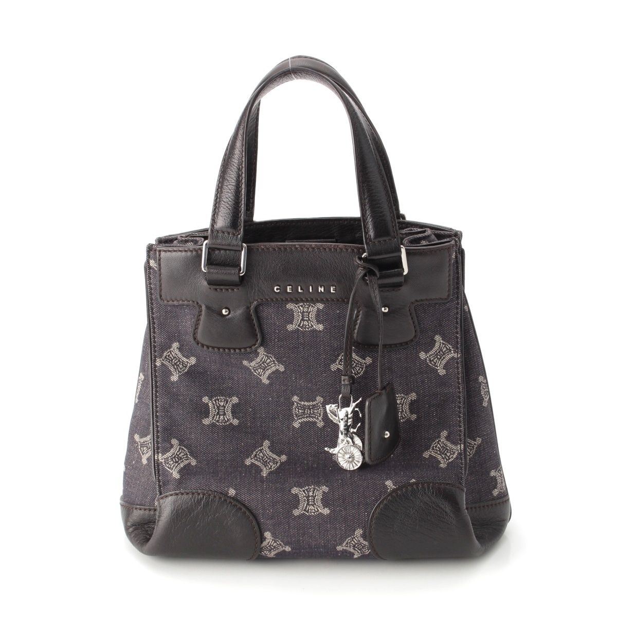 CELINE セリーヌ　パリマカダム　ハンドバック　デニム　レザー 楽天市場】CELINE セリーヌ パリマカダム ショルダーバッグ ワン