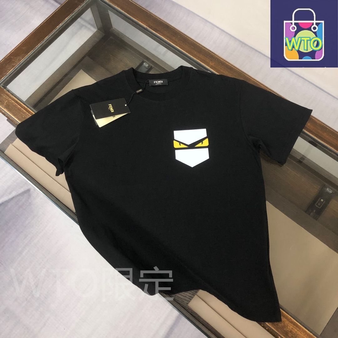 FENDI モノグラムプリントクルーネックTシャツ 401710_2.jpg
