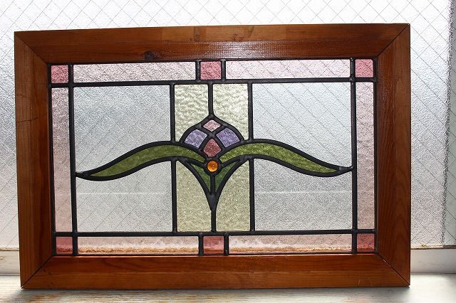 イギリス　アンティークステンドグラス ☆送料無料☆イギリス アンティーク/ステンドグラス ステンドグラス