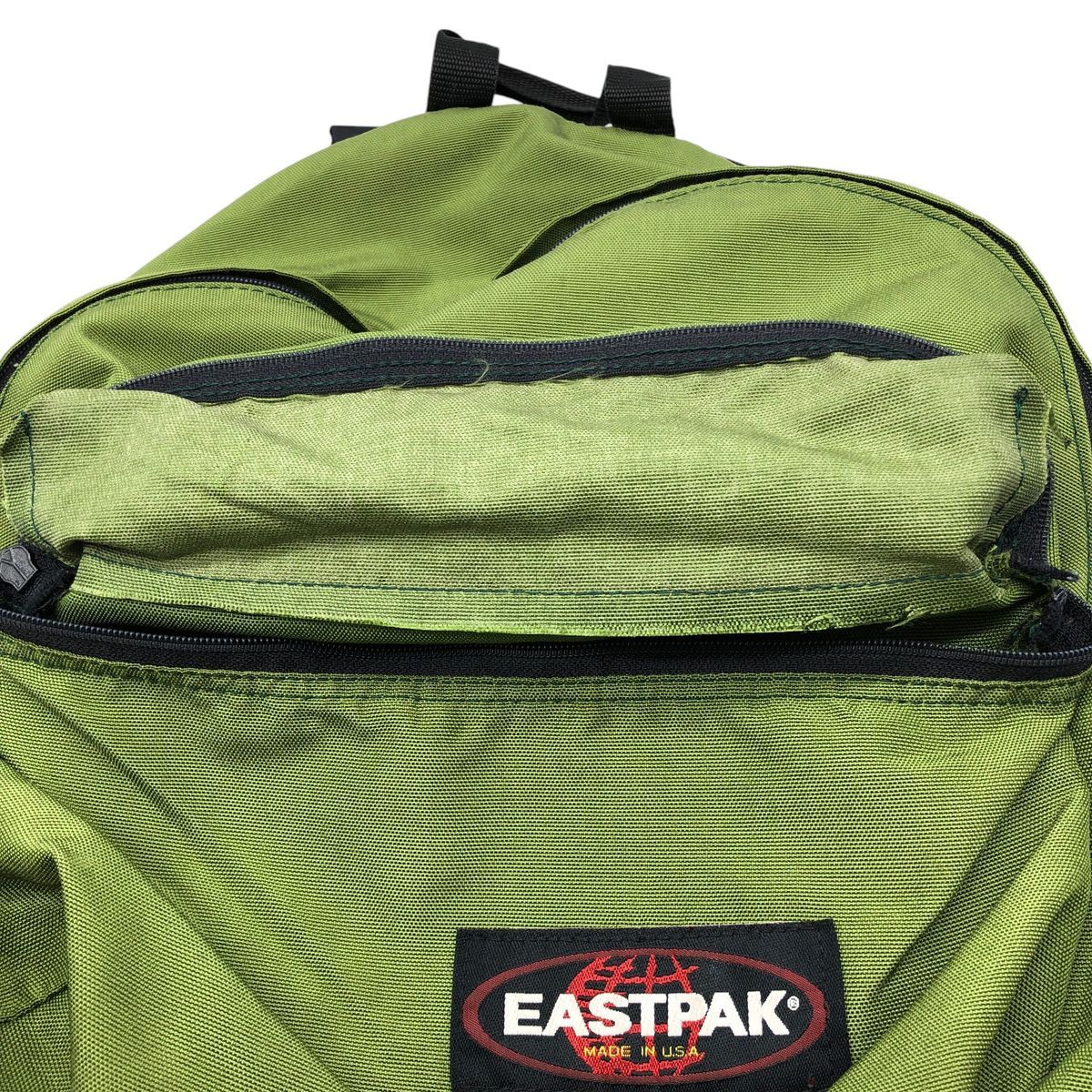 極上 80s 90s USA製 EASTPAK バックパック カーキグリーン 古着 90年代 イーストパック EASTPAK バックパック リュックサック USA