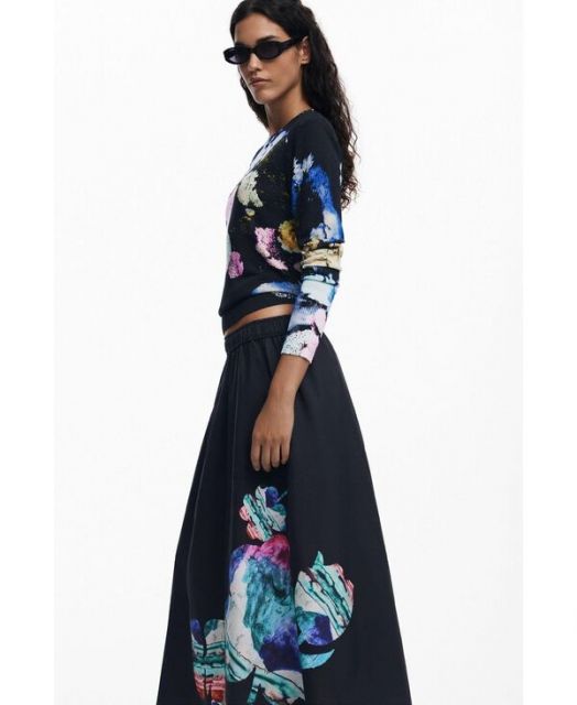 動く 送料無料 デジグアル レディース スカート ボトムス Women s Skirt designed by Mr. Christian Lacroix Black 【史上最も激安】