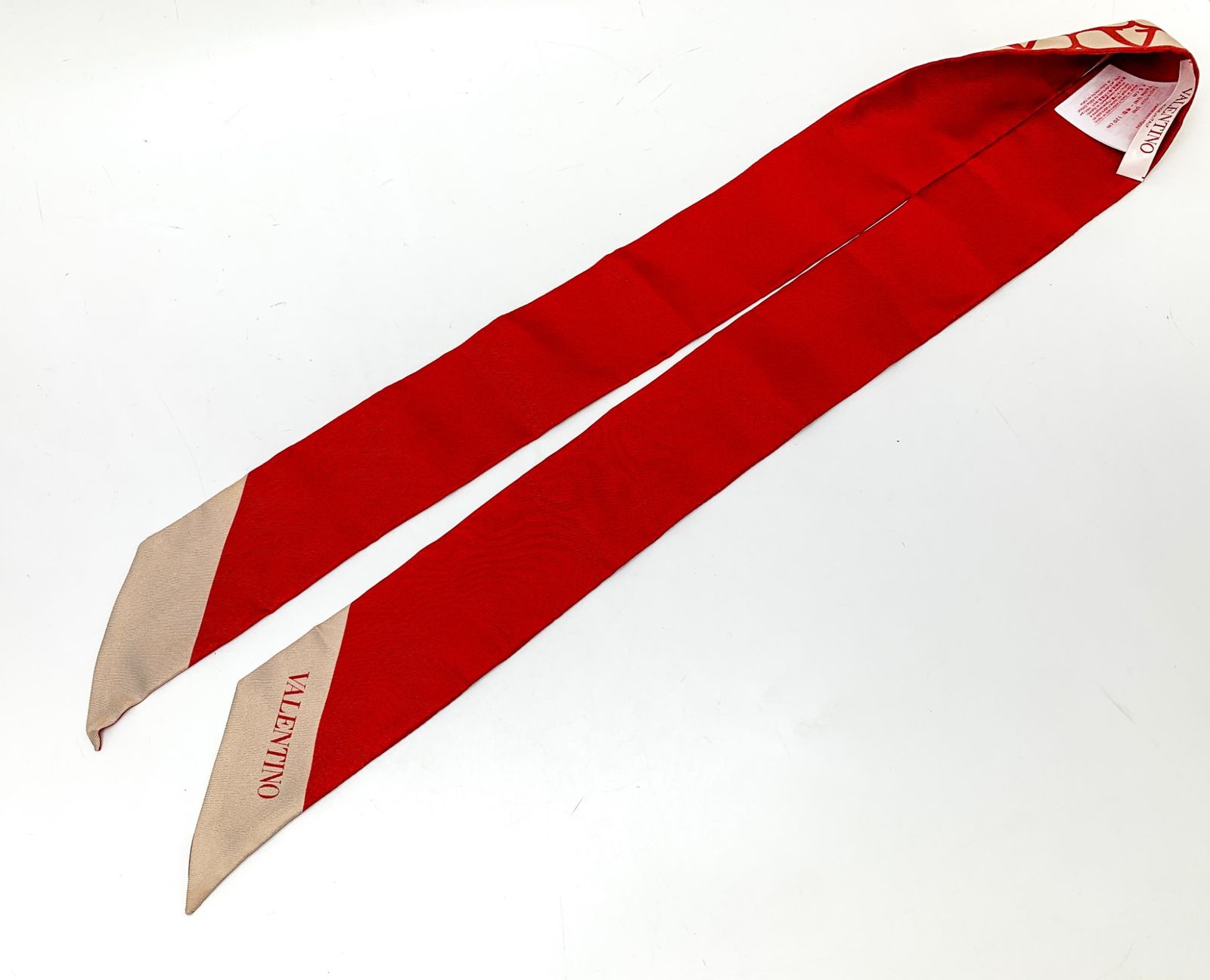 VALENTINO ヴァレンティノ ベージュ/レッド トワル イコノグラフ