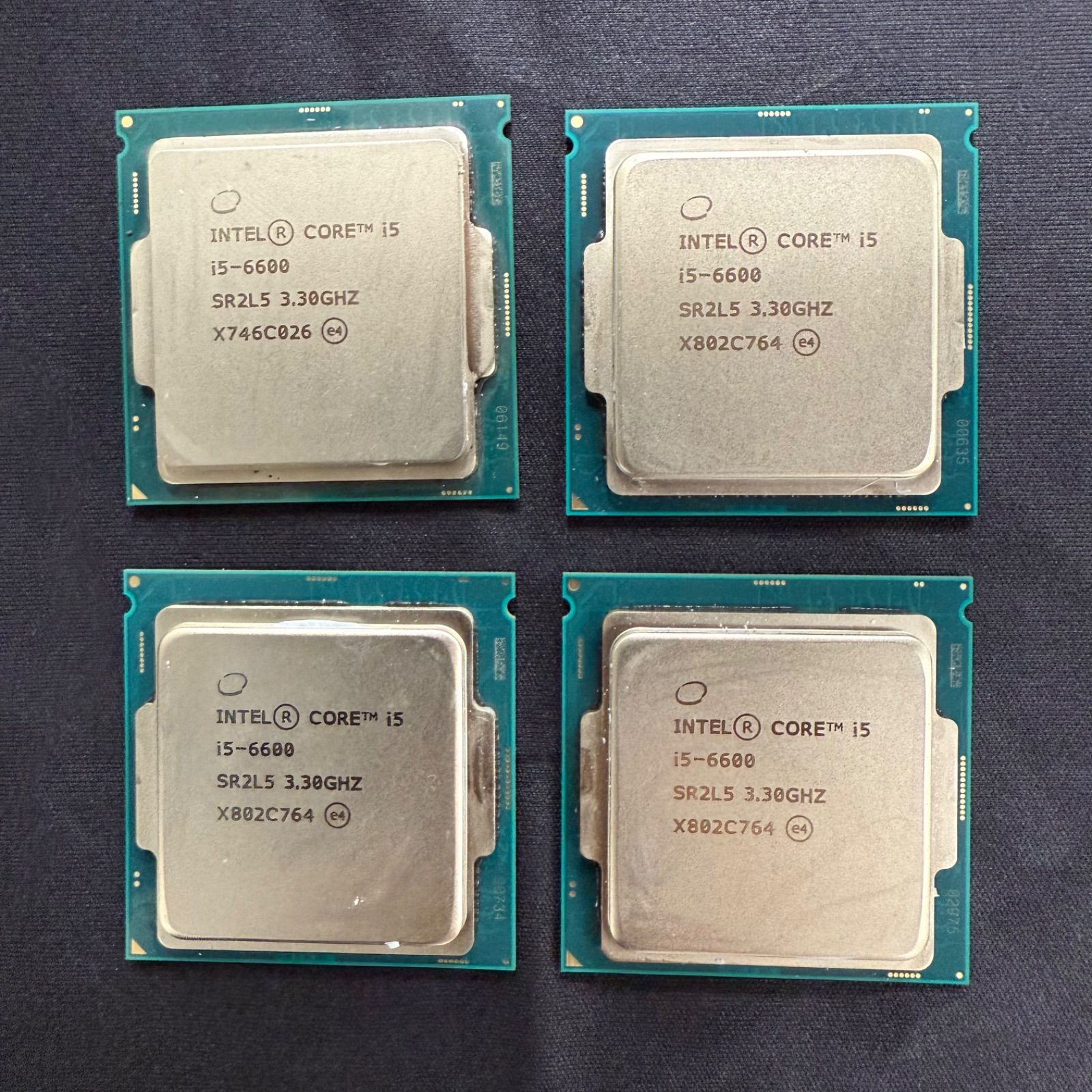 ✨動作確認済✨】Intel Core i5-6600 第6世代 Skylake CPU ×4 ✨動作確認済✨】Intel Core i5-6600 第6世代 Skylake CPU ×4