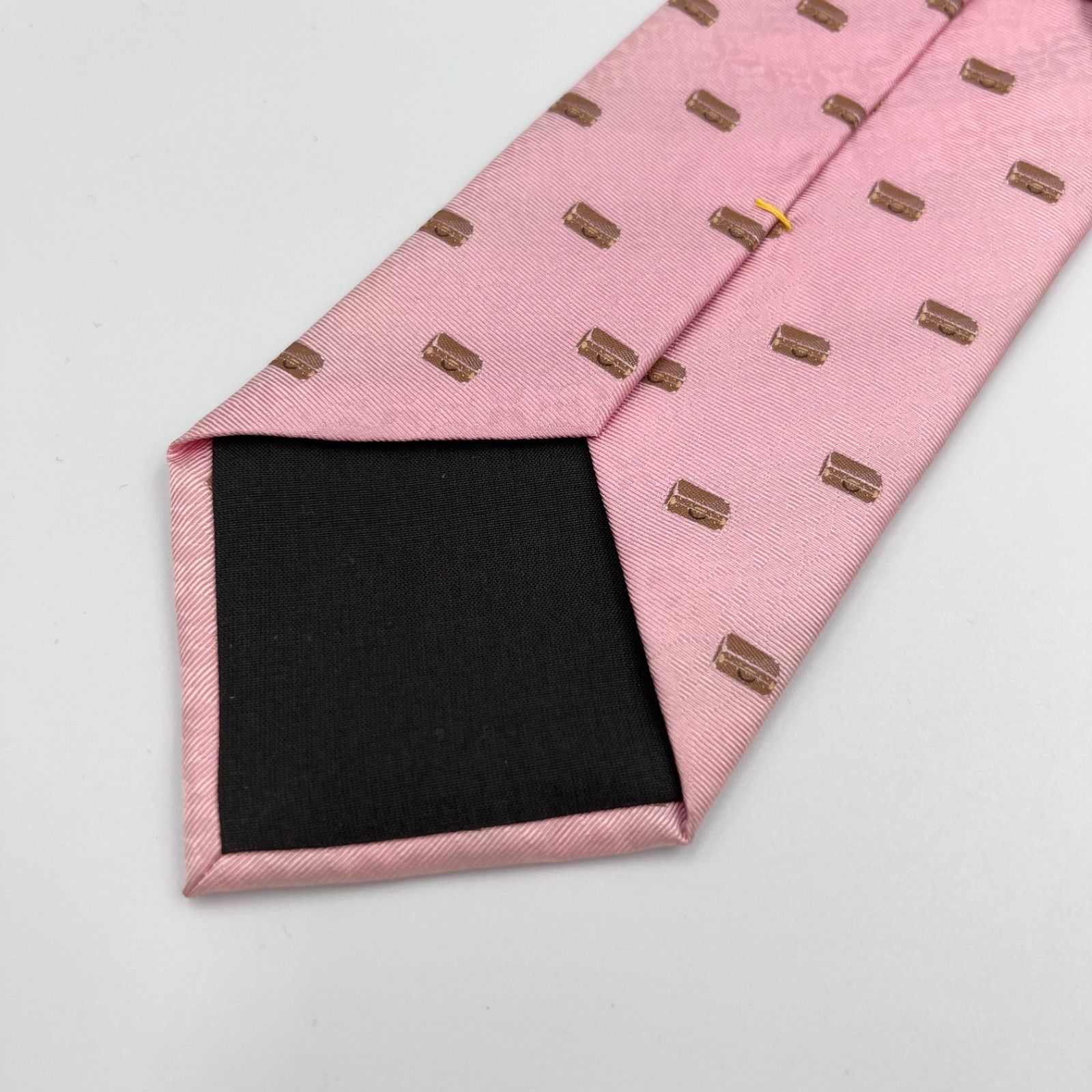ルイヴィトン ネクタイ ピンク トランク柄 メンズ LOUISVUITTON - メルカリ