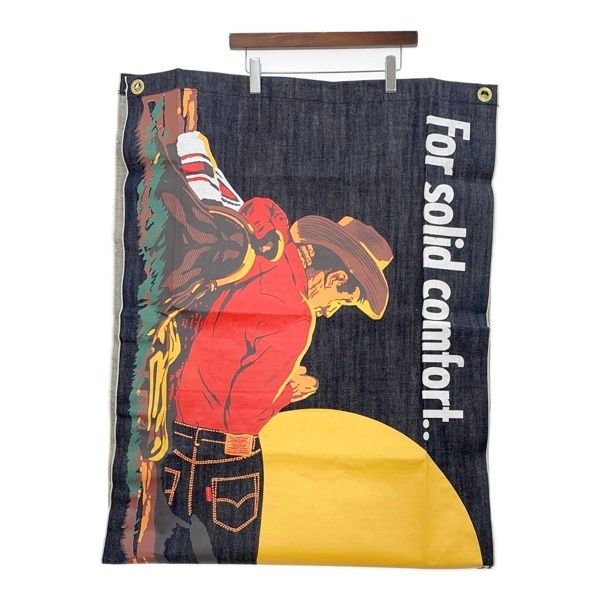 Levi s リーバイス LVC 1850 Banner デニム バナー 看板 インテリア 小物 ディスプレイ き メンズ インディゴ 雑貨 DF16984