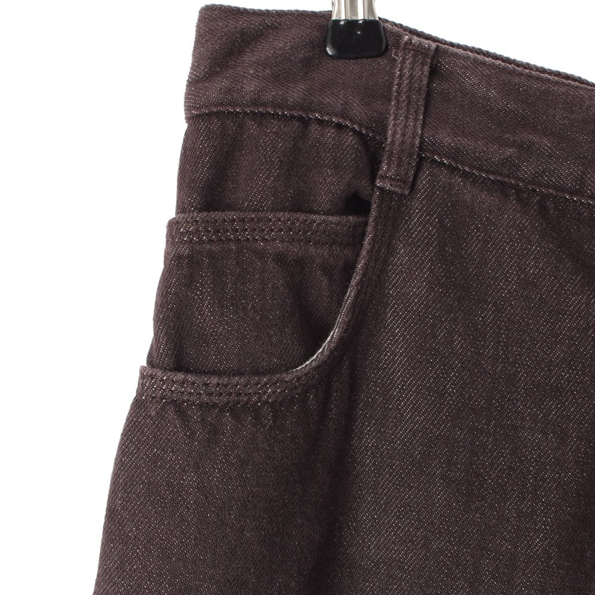 ボッテガヴェネタ 21年 コットン デニム ワイド パンツ ボトムス 668567 ブラウン 40 DECORATOM_COM_BR