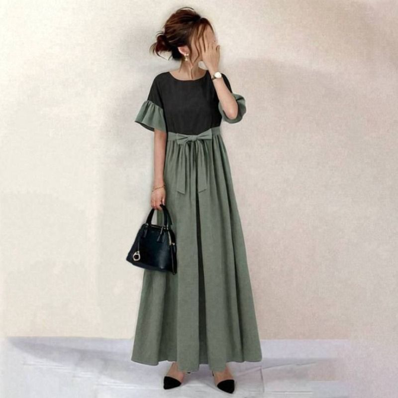 長袖　ワンピース　春服 ワンピース 未使用 ワンピ ロングワンピース シャツワンピース