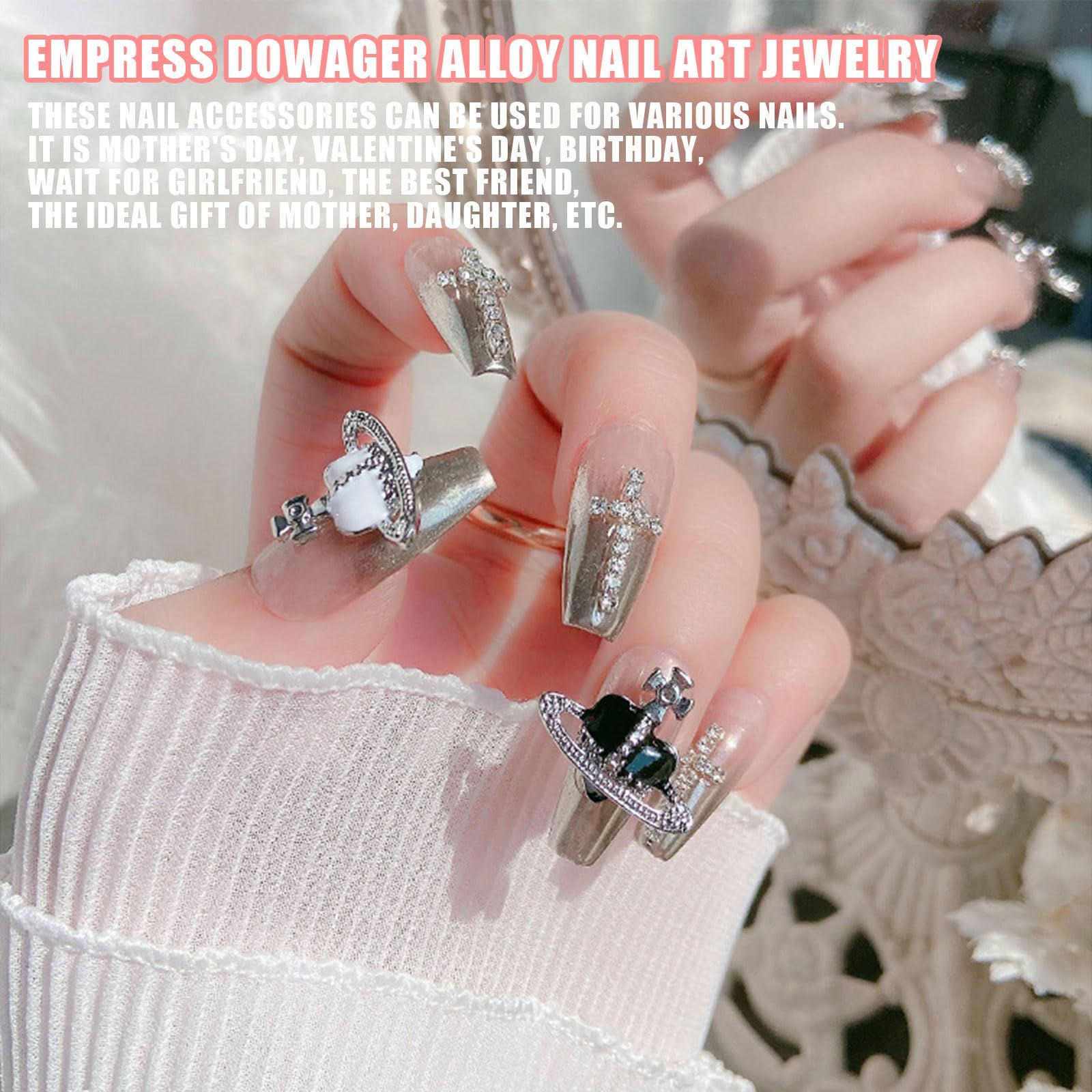 数量限定】デコパーツ ネイルアート ジュエリーパーツ シルバー メタル 