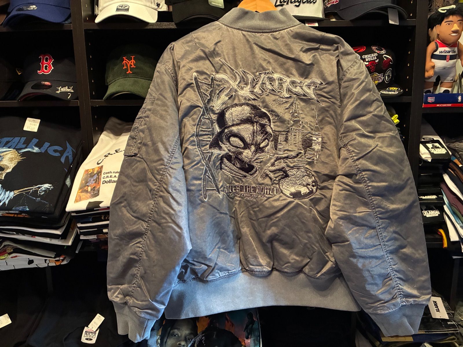 XLARGE SNOW WASH MA-1 GREY Lサイズ - メルカリ