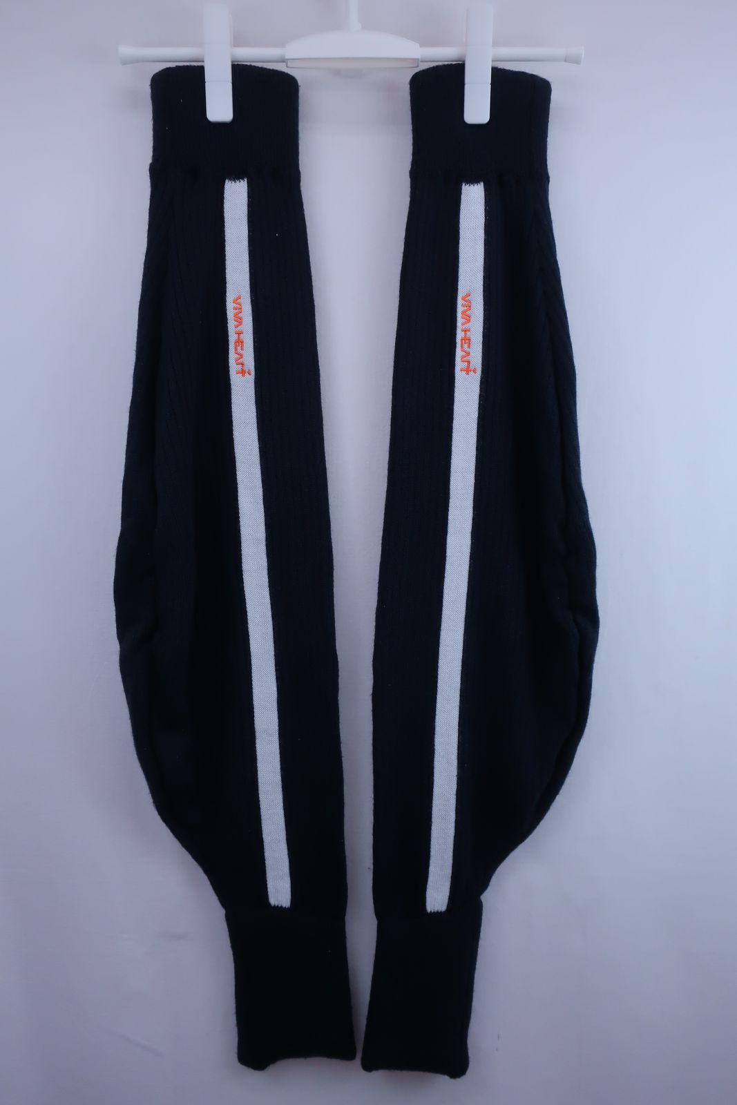 【美品】VIVA HEART(ビバハート) レッグウォーマー 紺 レディース フリーサイズ ゴルフ用品 2209-0074