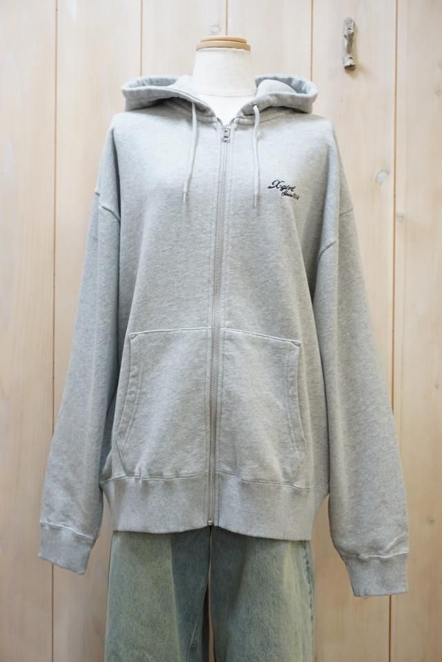 [GRAVER]★25SS★韓国人気★GIRL&BOY SWEATSHIRT X-girl エックスガール FACE PATCH SWEAT HOODIE｜BORN FREE