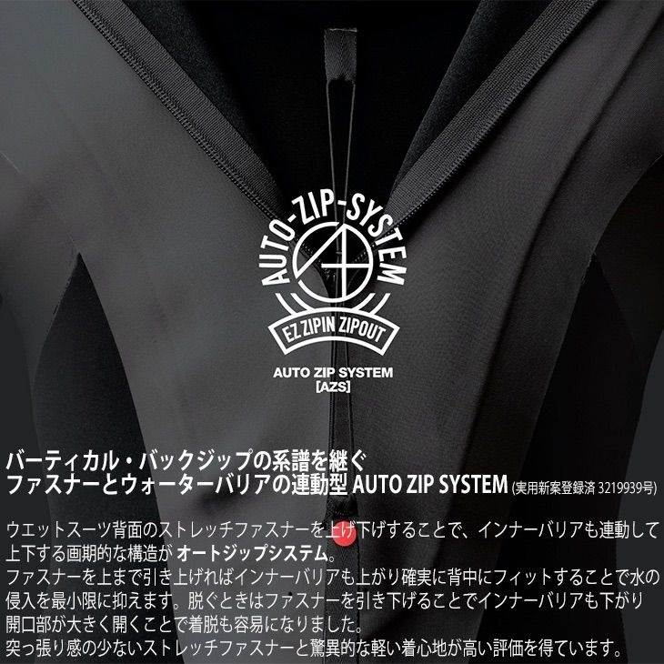 AXXE Classic：レディース TYPE-M 3mm フルスーツ MLサイズ バック