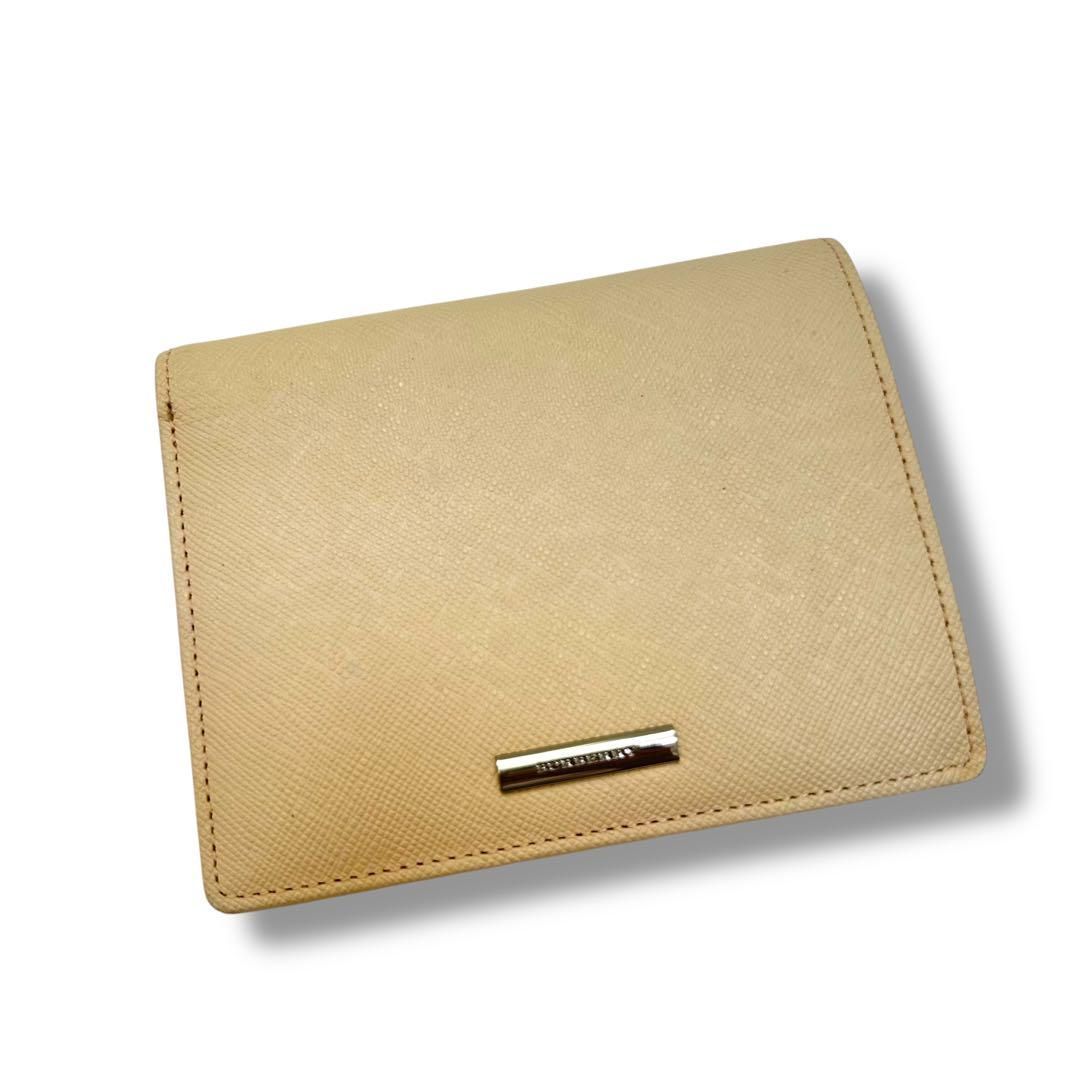 バーバリー 折り財布 レザー ノバチェック ベージュ