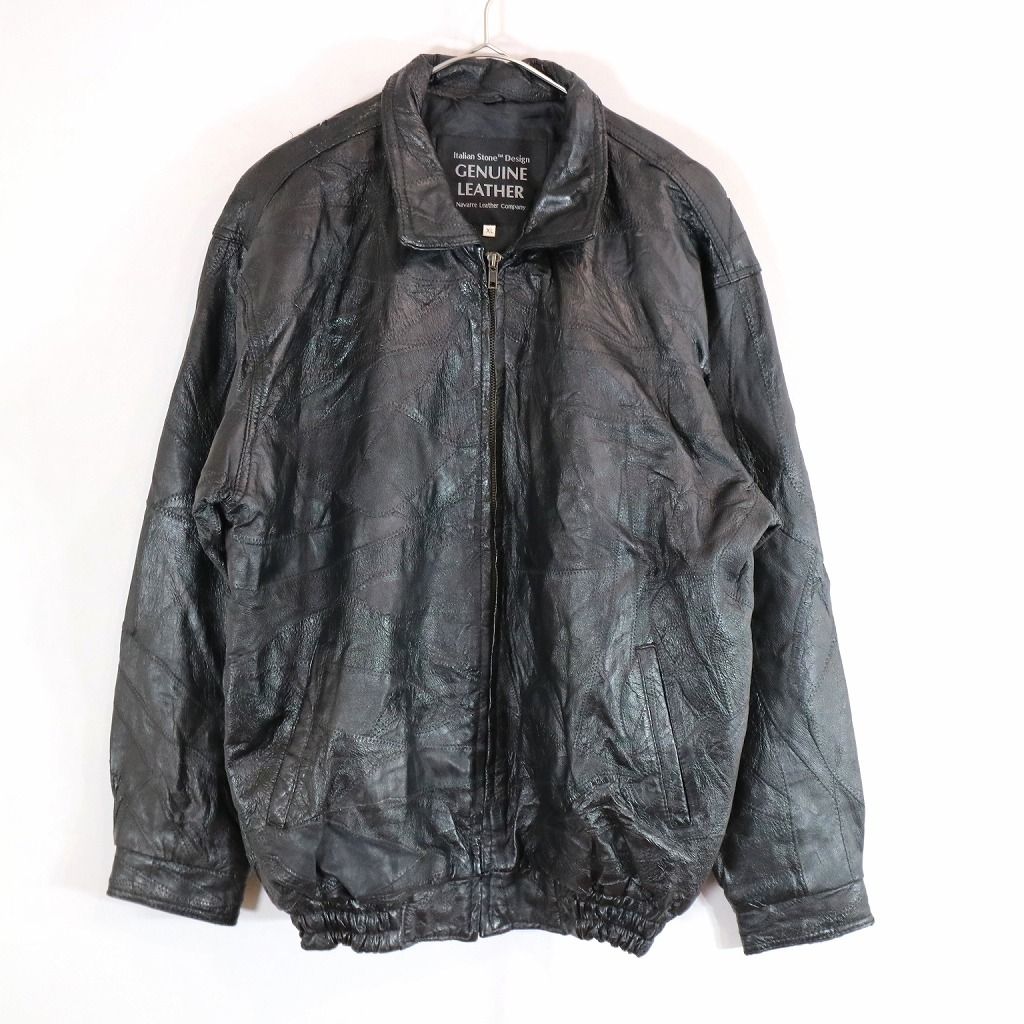 SALE/ Navarre Leather Company レザージャケット アメカジ リブ入り 