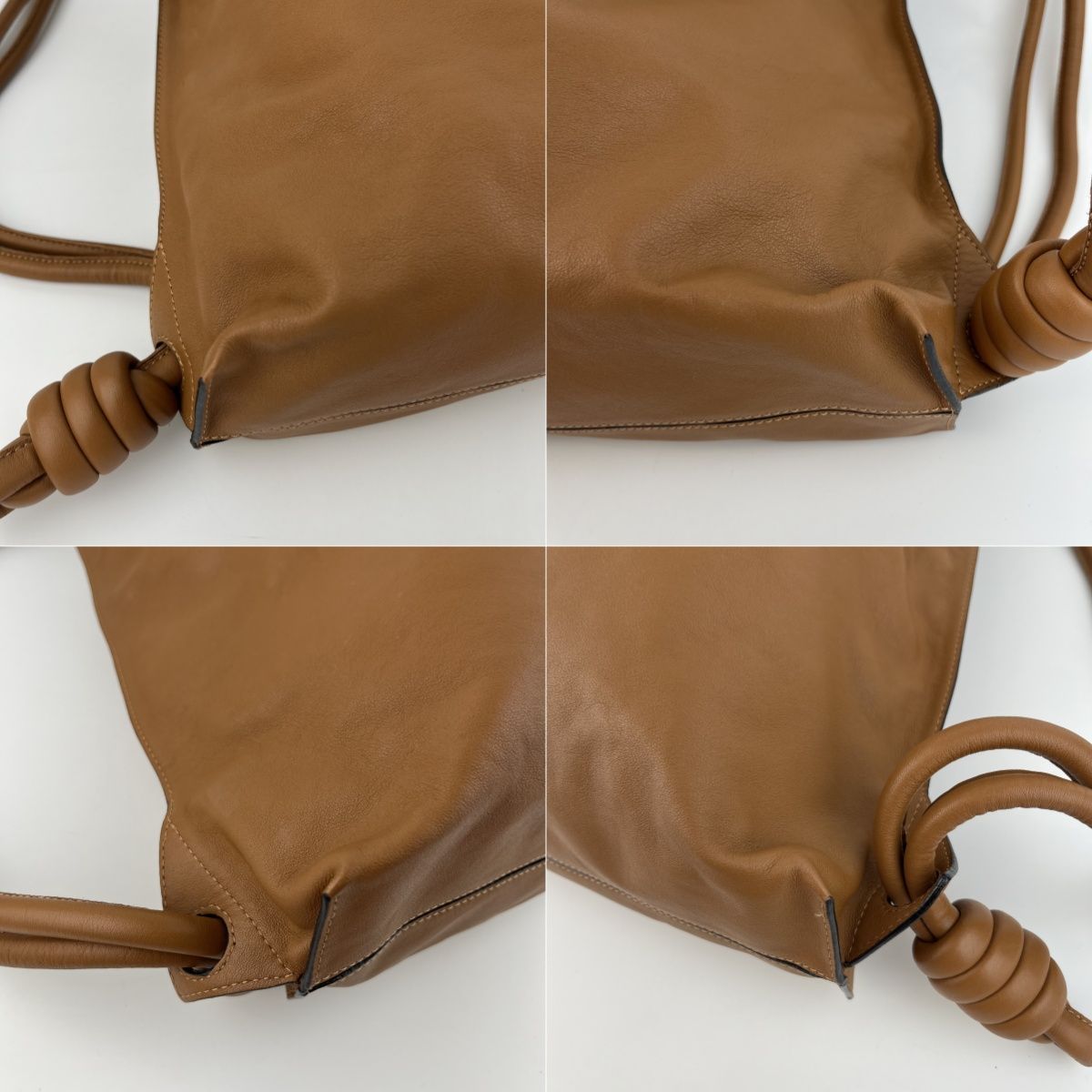 LOEWE ロエベ ヤゴ yago レザー 本革 レザーナップサック 巾着