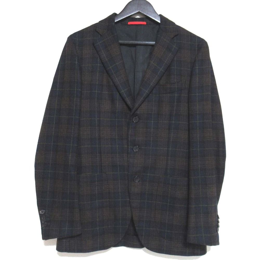 ISAIA イザイア GREGORY グレゴリー チェック テーラードジャケット 名作モデル/ISAIA（イザイア）3つボタンスーツ/代表モデル