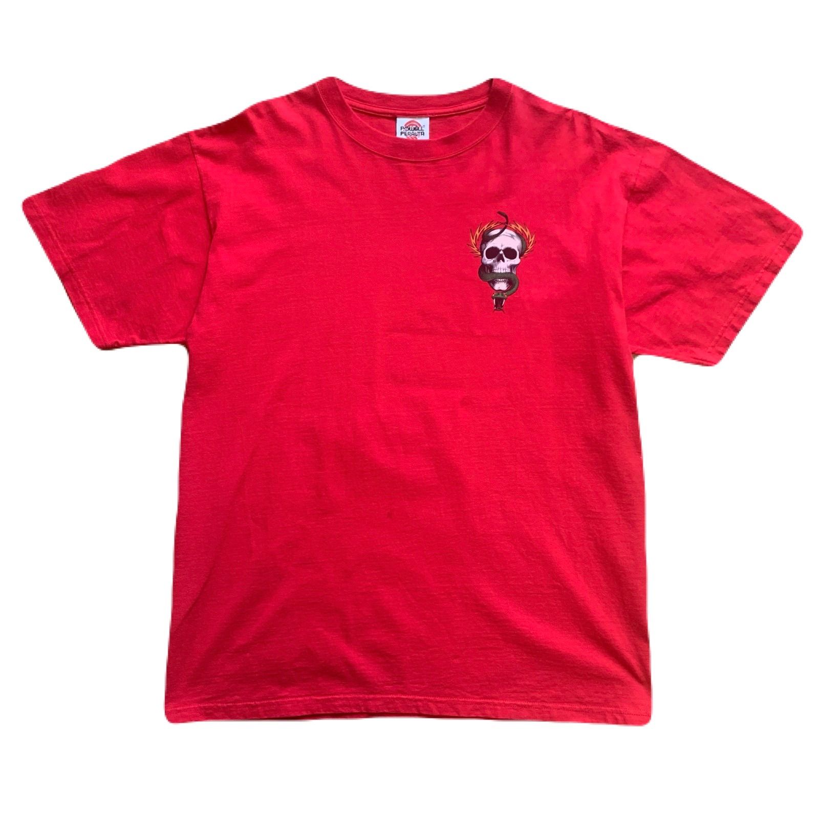 00's POWELL PERALTA Mike Mcgill Skull Snake Print T-Shirts