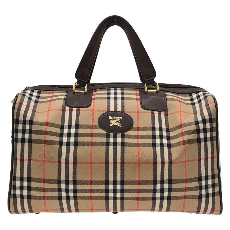 バーバリー　ボストンバッグ 中古】BURBERRY ボストンバッグ ベージュ バーバリー 鍵無し[91