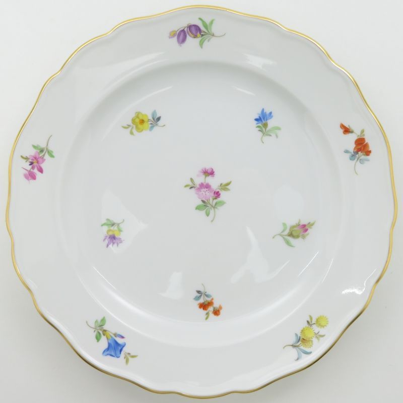 マイセンちらし小花18cmプレート6枚セット皿