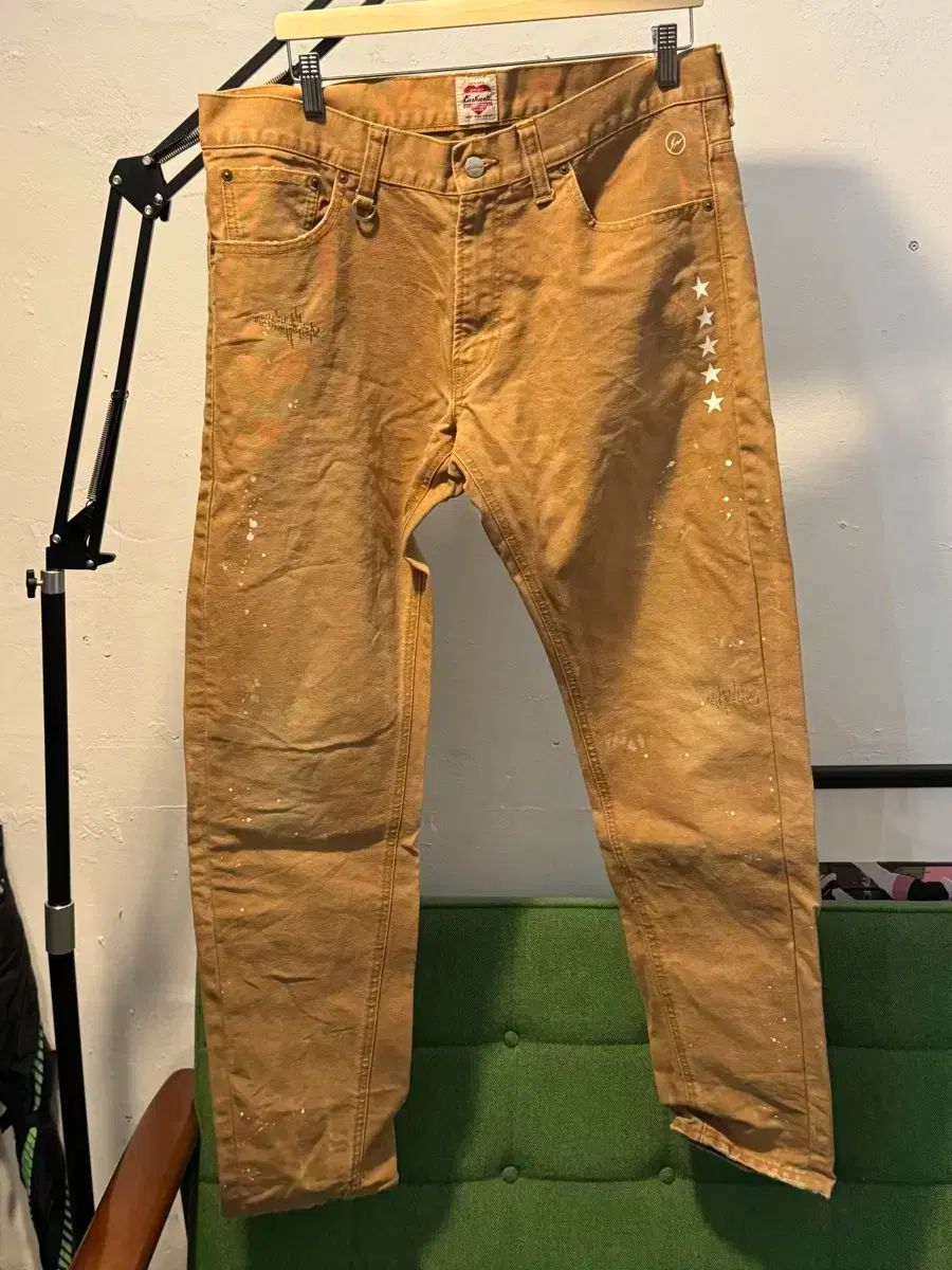 【雷市場（ポンジャン）商品韓国直送】 ユニフォーム 実験 Carhartt(カーハート) ダメージ パンツ 34