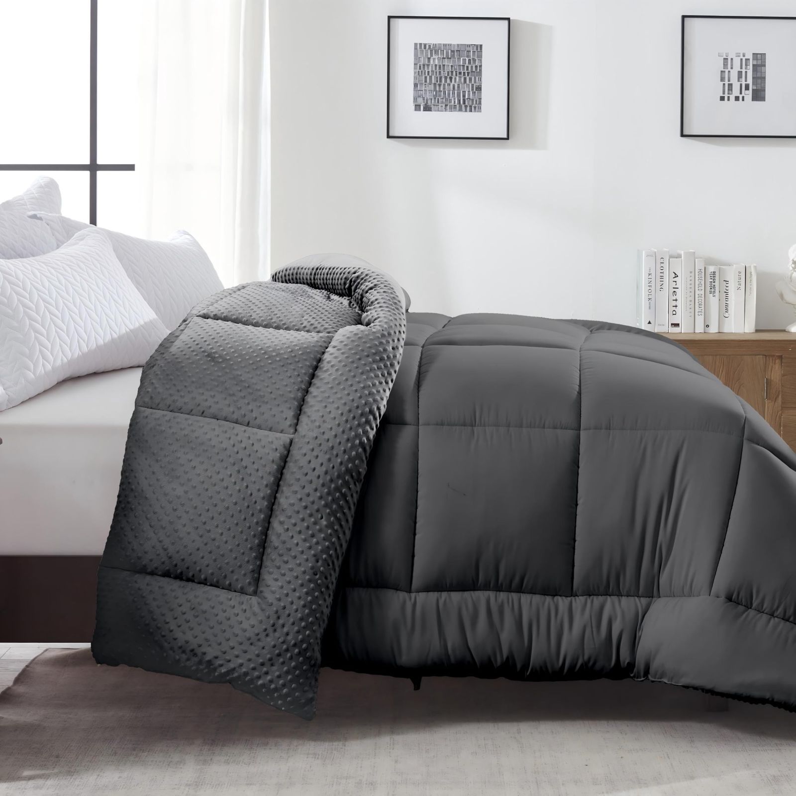 シンサレート 掛け布団 掛け布団 冬 冬 かけ布団 洗える 5Dミンキードット ふとん 保温 おしゃれ 掛けふとん 布団 あったか 毛布布団 暖 ボリューム感がたっぷり 単品 寝具 厚手 3.6kg 暖かくて軽い クイーン 抗菌防臭 防寒対策 songlib