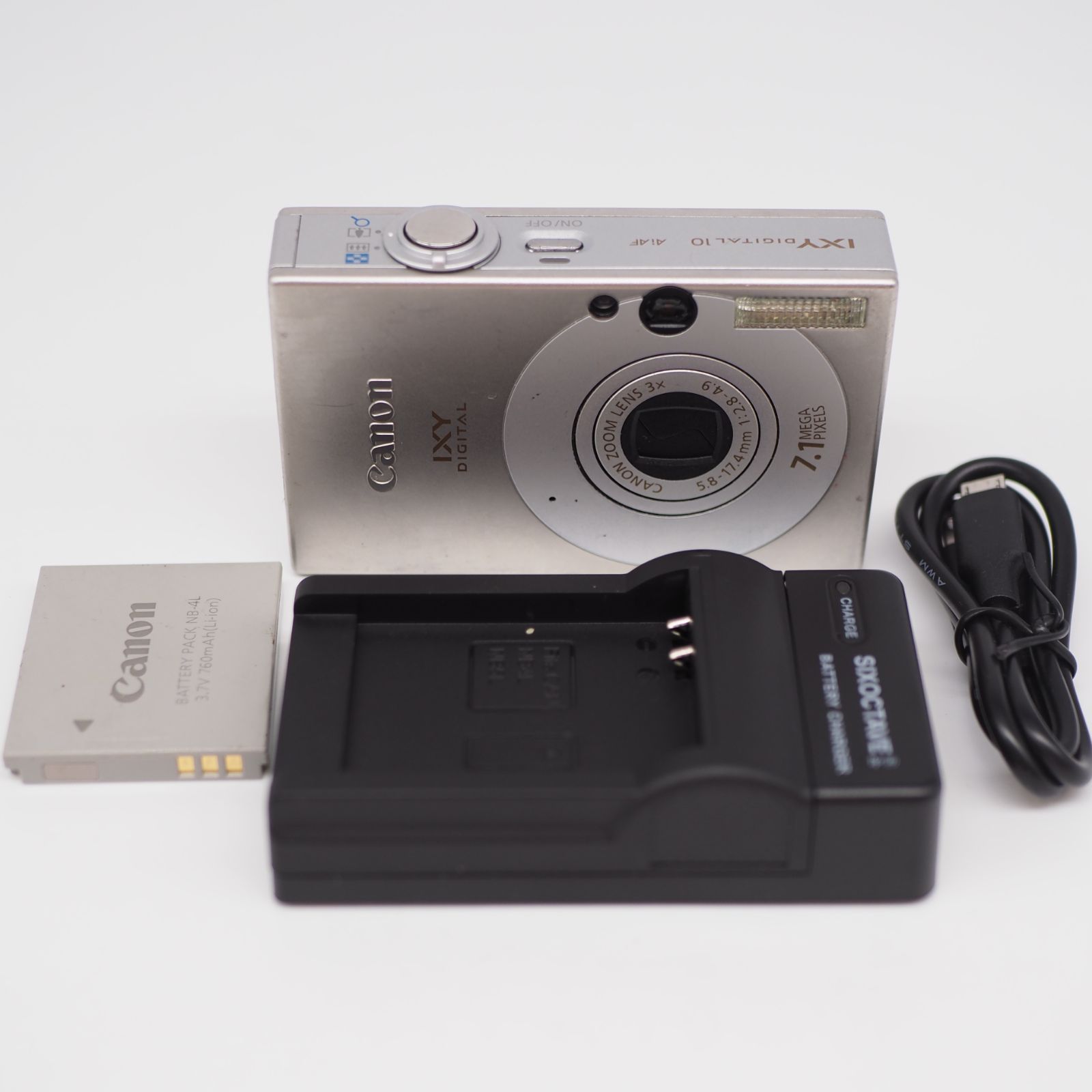 ケイSHOPカメラ【動作品】Canon IXY DIGITAL 10 キャノン シルバー ...