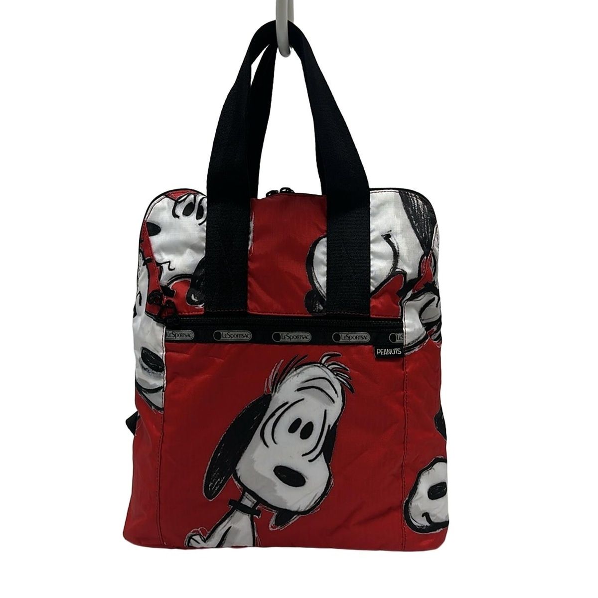 【美品❣️】レスポートサック LESPORTSAC スヌーピー リュック PEANUTS×LeSportsac ROUTE BACKPACK (スヌーピー&ウッドストック)
