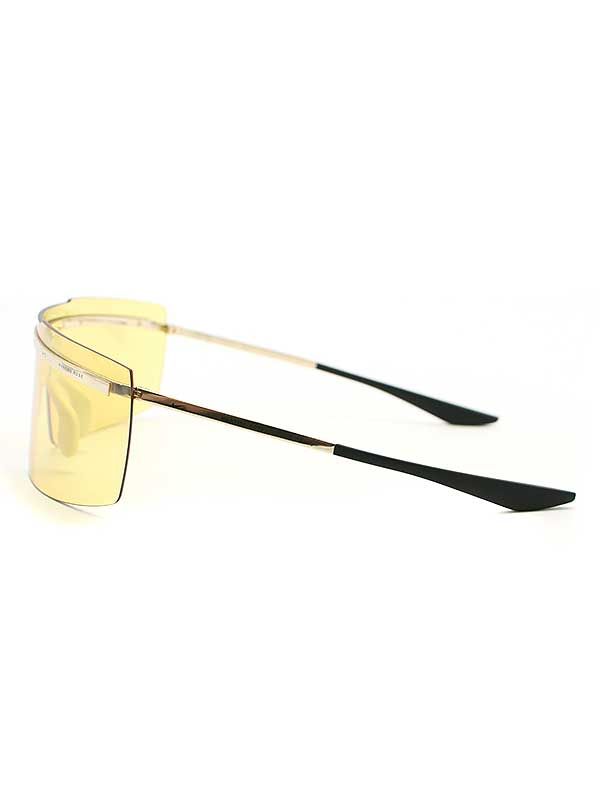 Nike x Martine Rose Echo Shield Glasses in Yellow/Gold