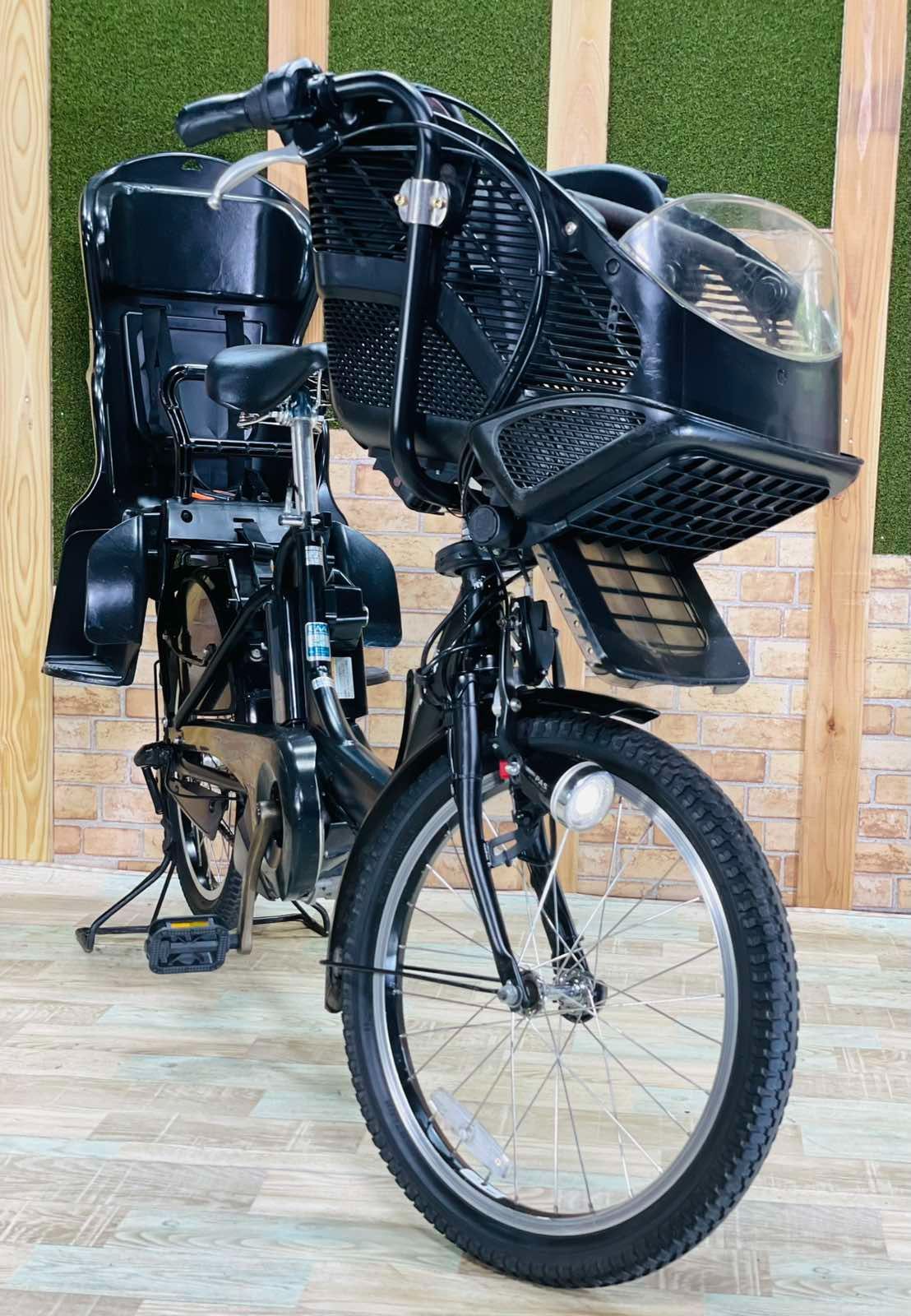 【マットブラック】ヤマハ12.3Ah 3人乗り⭐️ 電動アシスト自転車Y1131 超特価☆】【大人気モデル】【マットブラック】【ヤマハ
