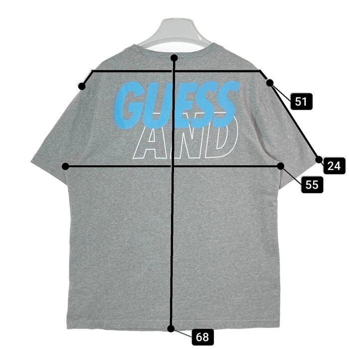 【old❗️】格安 GUESS ゲス Tシャツ グレー Y2K Guess｜ゲスのTシャツ⁄カットソー（グレー⁄灰色系）通販 - ZOZOTOWN