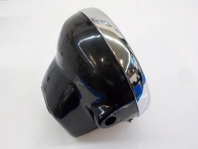 ホンダホーク系ヘッドライト黒（160Φガラスレンズ）高品質