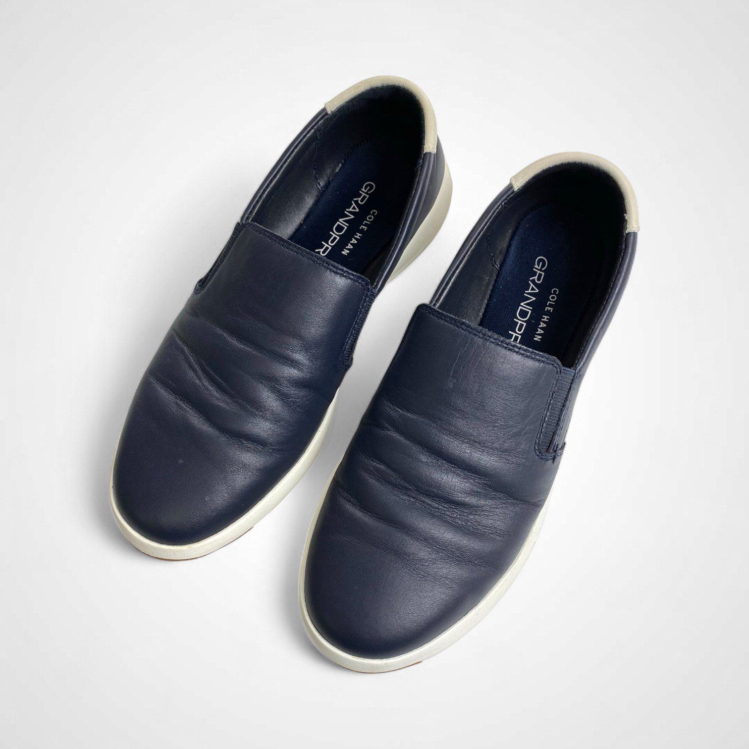 COLE HAAN コールハーン / レザースリッポン GRANDPRO ダークネイビー 