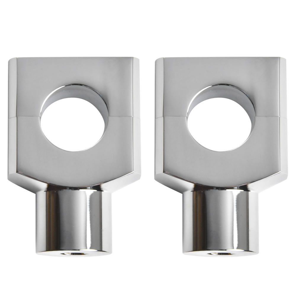 ハーレー 1インチ　アルミメッキ ハンドルポスト ライザー 「H50mm」 A396J0341 | ハーレー用 ハンドルマウント ハンドルライザー 1インチ ショート ハンドルポスト アルミビレット製⁄スポーツスターソフテイル  (メッキ) | ハンドルポスト | 車＆バイク