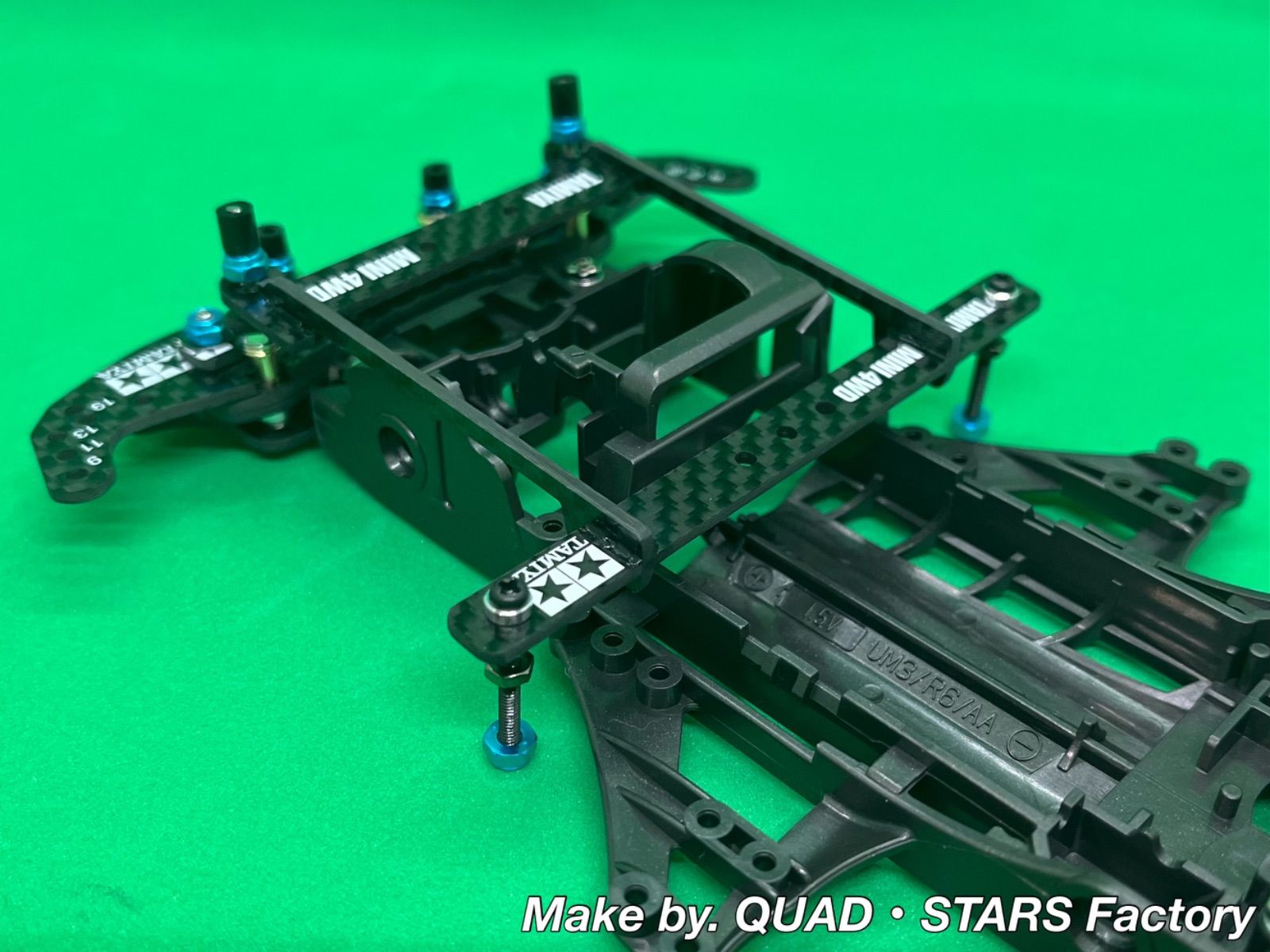 ミニ四駆・FM-Aシャーシ用】2軸ATピボットバンパー＋フロント提灯