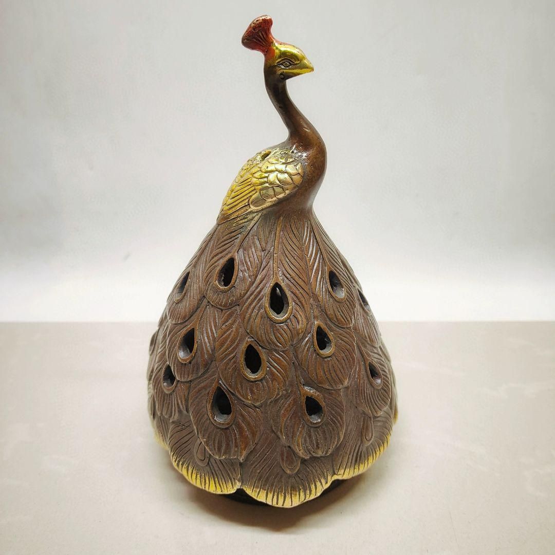 福象宮灯薫香炉 檀香炉 盤香炉 蠟燭灯籠 置物 装飾品 工芸品 美術品 香炉 孔雀香薫炉 吉祥鳥 室内 机 茶台 装飾品 工芸品 置物