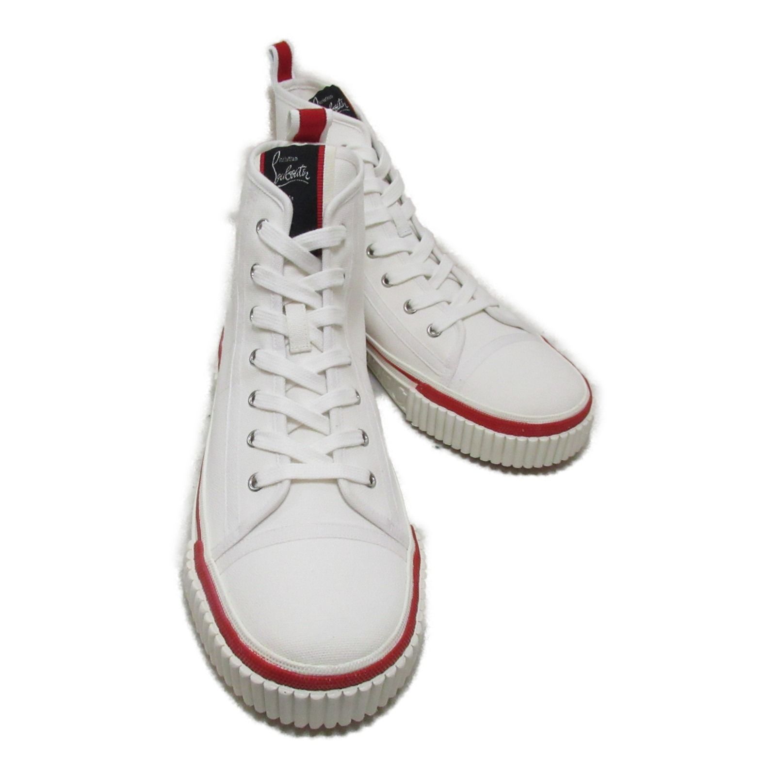クリスチャンルブタン Christian Louboutin スニーカー ペドロ キャンバススニーカー 3230486WH0145 ホワイト コットン ペドロ キャンバススニーカー メンズ 新品