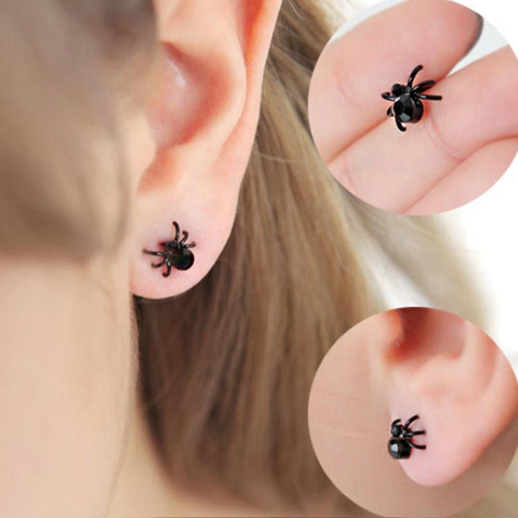 蜘蛛 個性 ピアス クモ スパイダー オモシロ パーティ メンズ