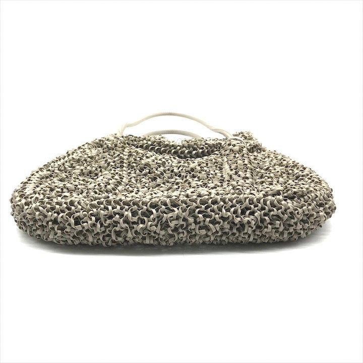 美品 ANTEPRIMA アンテプリマ ワイヤー バッグ グレー ターンロック  