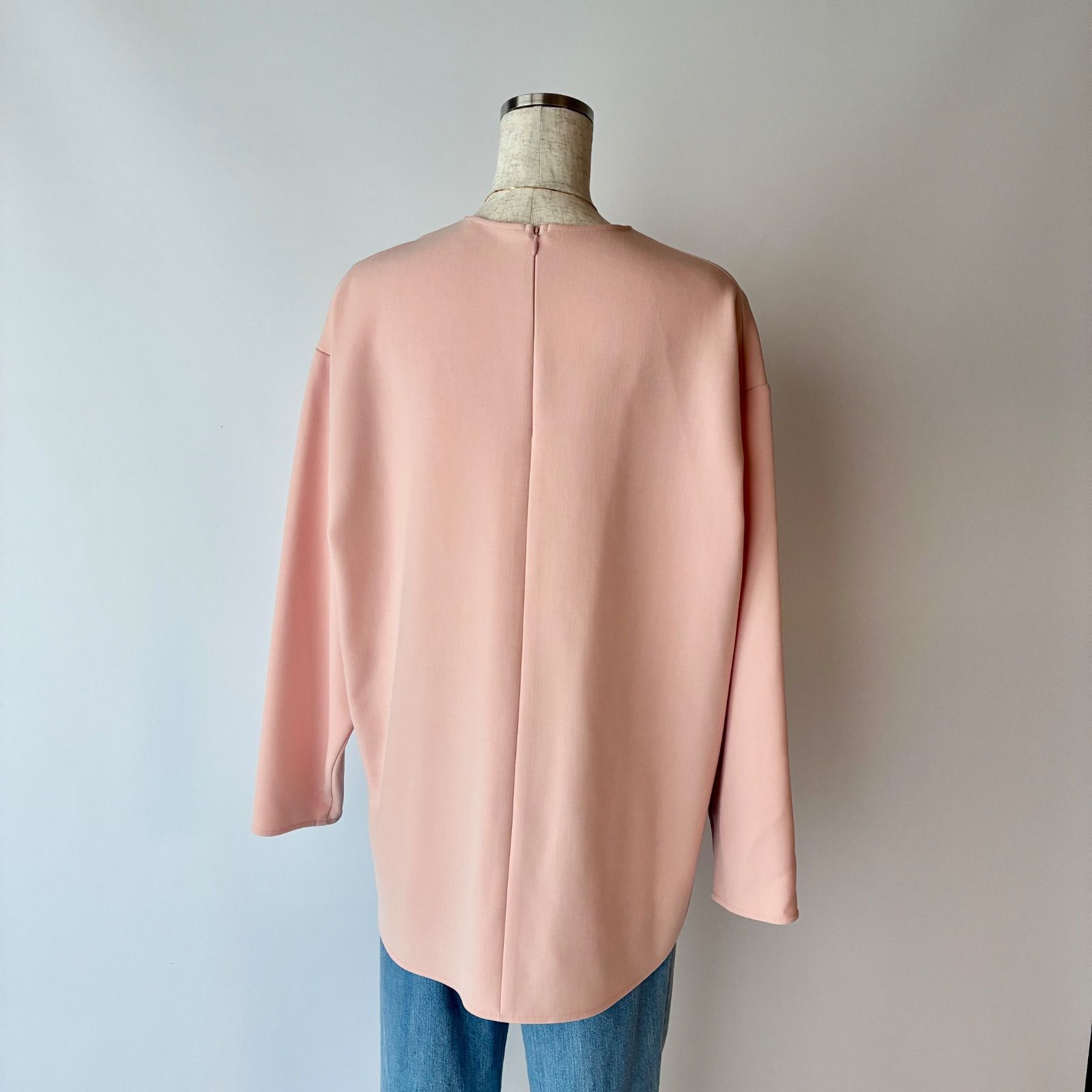 23SS / yori / ヨリ / ダブルクロスTeeブラウス / ピンク